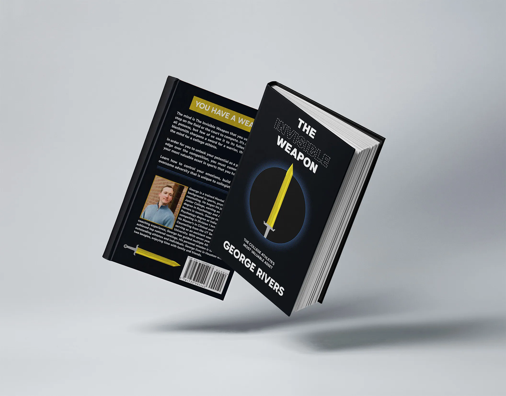 The Invisible Weapon by George Rivers, a book on sports psychology and mental performance for athletes.