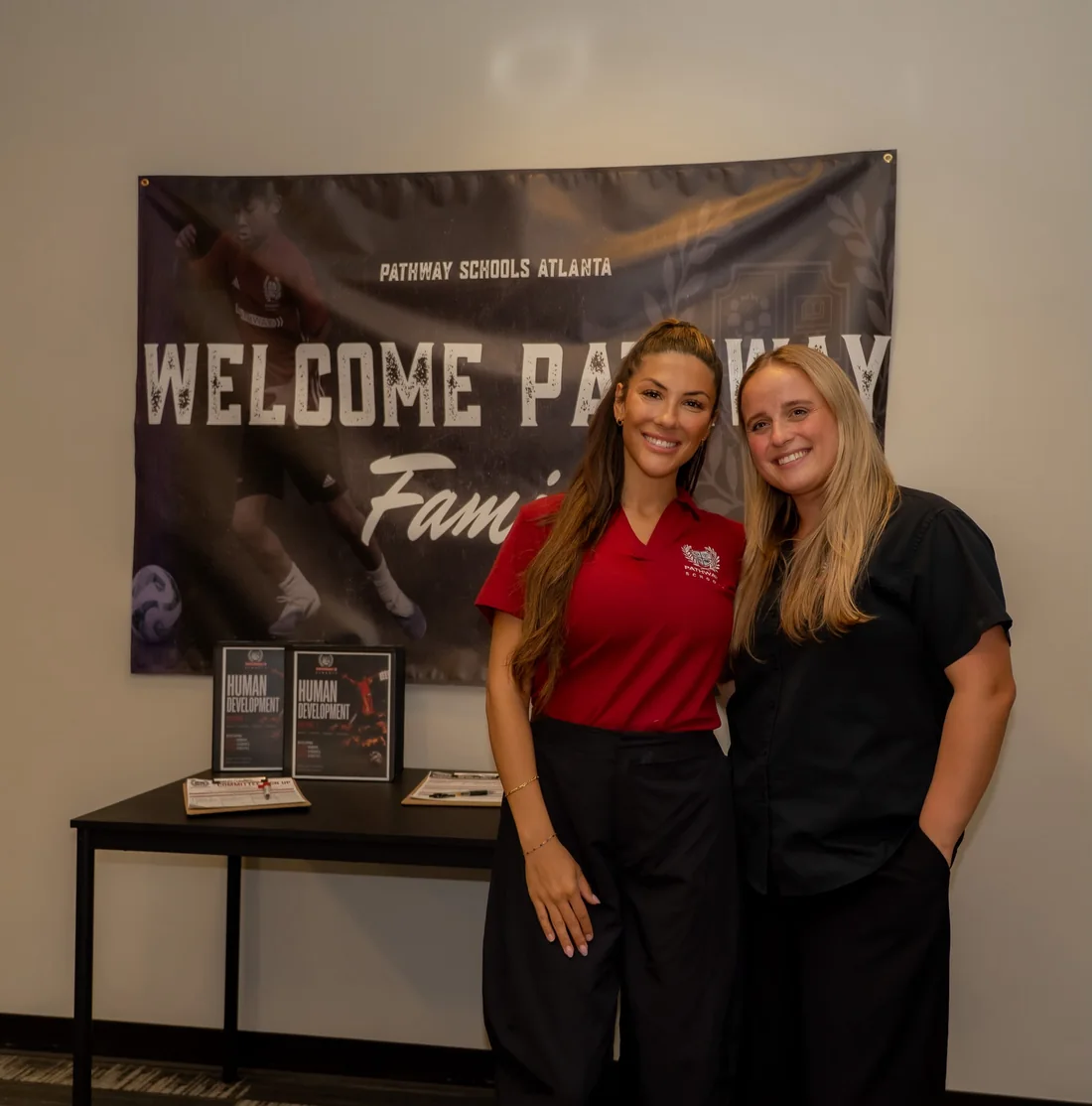 Jessica with one of her athletes